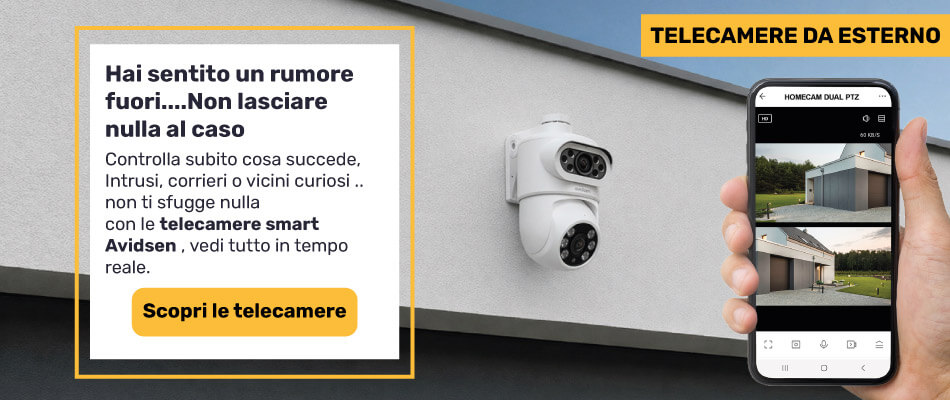 Scopri le nostre telecamere per esterni