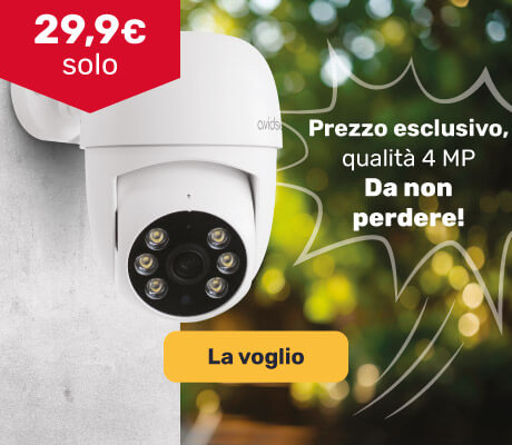 Telecamera di sicurezza smart da 2,5K a soli 29,9 &euro;! 