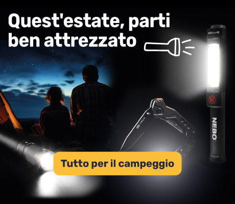 Preparati per il campeggio con le nostre torce e i nostri coltelli multifunzione