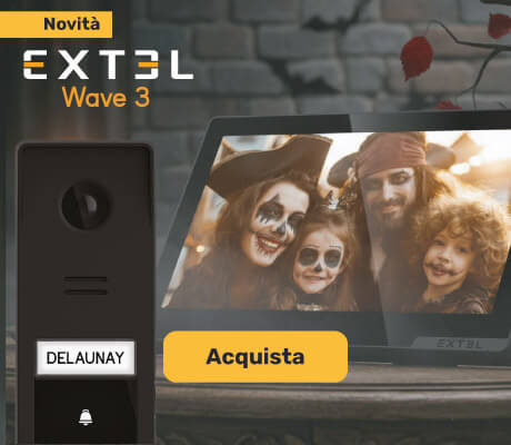 Videotelefono wireless connesso con accesso tramite impronta digitale - Wave 3
