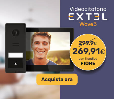 Acquista il videocitofono Wave 3: 10% di sconto con il codice FIORE