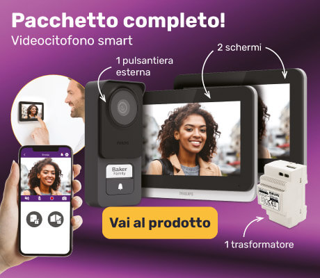 Pacchetto completo! Videocitofono smart + 2 schermi + 1 trasformatore