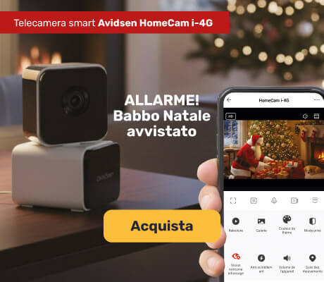 Idea regalo: Telecamera IP motorizzata 4G per interni