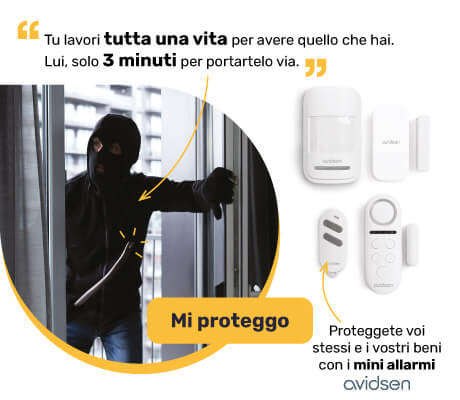 Proteggete voi stessi e i vostri beni con i mini allarmi