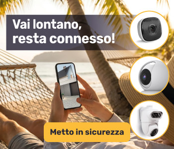 Parti per le vacanze in tutta tranquillit&agrave; grazie alle nostre telecamere di sicurezza