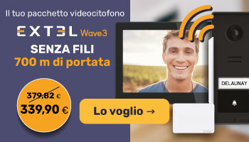 Pacchetto videocitofono smart + ripetitore da 700 m per la porta a 339,9 &euro; invece di 379,82 &euro;