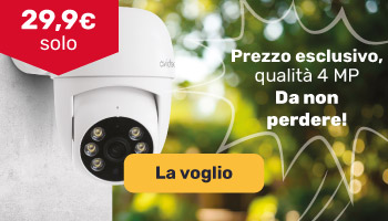 Telecamera di sicurezza smart da 2,5K a soli 29,9 &euro;! 