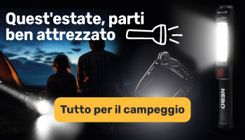 Preparati per il campeggio con le nostre torce e i nostri coltelli multifunzione