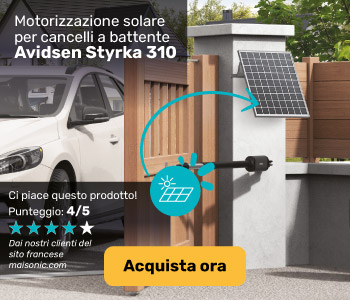 Metti il tuo cancello in moto con l'energia solare grazie al motore Styrka 310