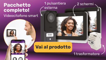 Pacchetto completo! Videocitofono smart + 2 schermi + 1 trasformatore