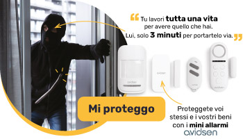 Proteggete voi stessi e i vostri beni con i mini allarmi