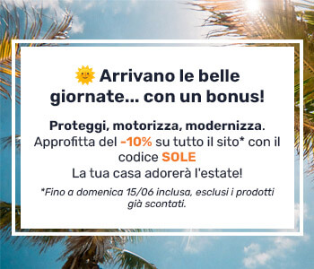 Approfitta del -10% su tutto il sito con il codice SOLE. Fino a domenica 15/06 inclusa, esclusi i prodotti già scontati.