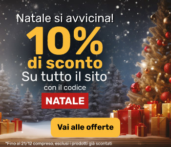 10 % di sconto con il codice NATALE