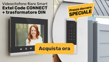 Offerta speciale: videocitofono cablato + trasformatore DIN