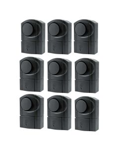 Set di 9 mini allarme a contatto magnetico per porte finestre