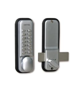 Serratura meccanica per porte interne 35-60 mm - apertura destra o sinistra - Extel - 109057