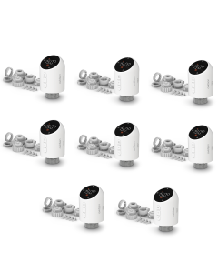 Set di 8 valvole termostatiche smart HomeFlow TRV di Avidsen