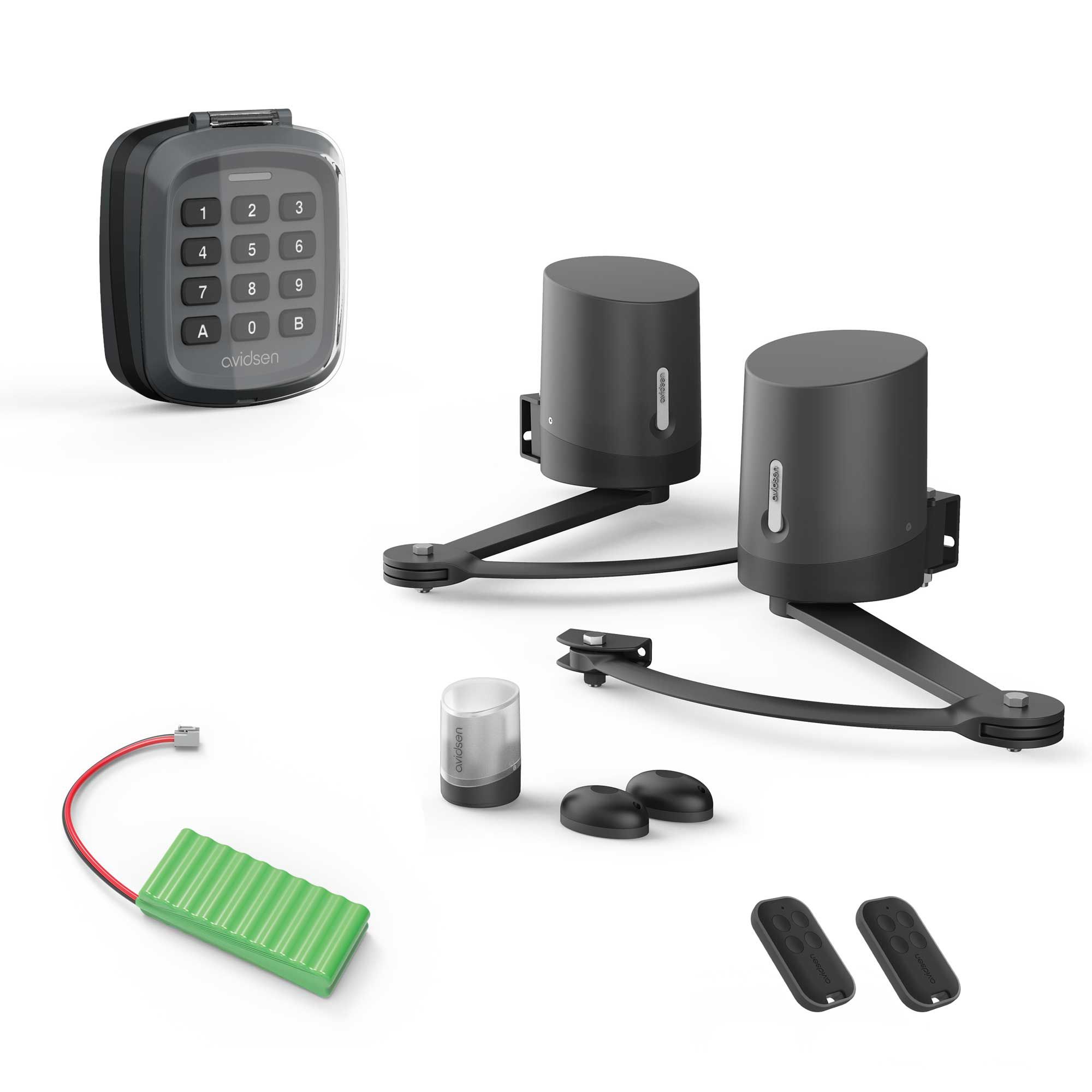Kit completo di motorizzazione con tastiera e batteria di backup