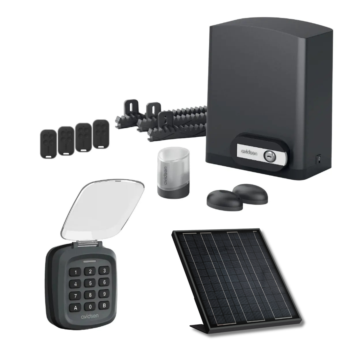 Un kit motorisation complet avec son digicode sans fil