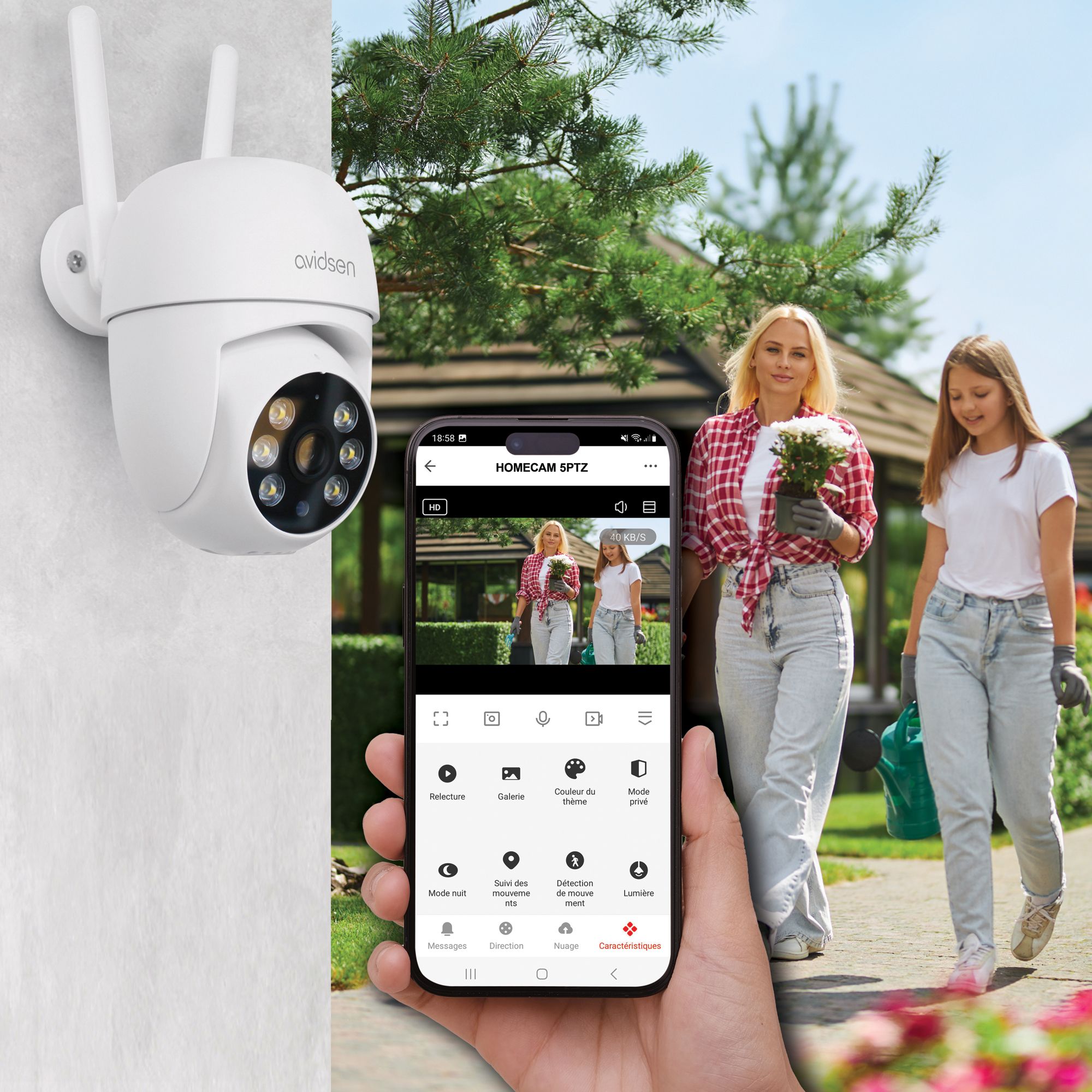 Non preoccupatevi, la HomeCam 5PTZ tiene sotto controllo