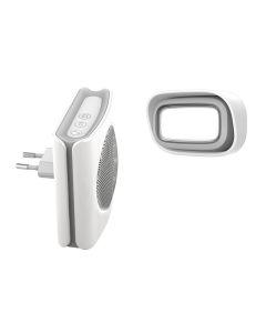 Suoneria Flash diBi Plug su presa wireless portata 200 metri 6 suonerie luce lampeggiante - Extel - 081742