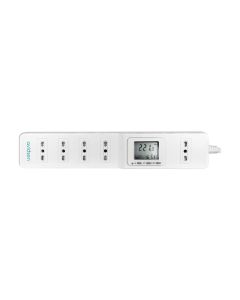 Ciabatta elettrica con display LCD per il calcolo dell'energia - Avidsen - 113265