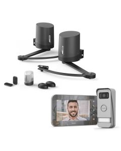 Kit di motorizzazione per cancelli a battente Avidsen ORANE510 fino a 5 m e 500 kg + videocitofono Maya