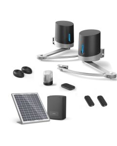 Operatore per cancelli a battente Avidsen ORANE SE + kit solare + 2 telecomandi aggiuntivi (3 in tutto)