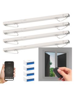 Set di 4 motorizzazioni collegate per persiane a battente Avidsen Home Open W