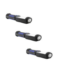Set di 3 torcia LED multifunzionale con ampio angolo di visione