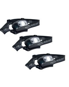 Set di 3 linterna frontal recargable