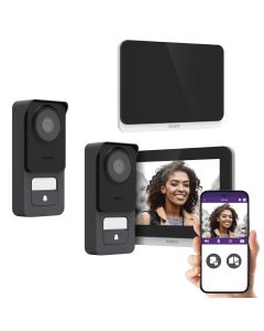 Videocitofono filare Philips WE Connect 3 con 1 schermo e 1 pulsantiera esterna aggiuntiva