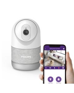 Telecamera connessa motorizzata per interni con risoluzione 2k e modalità privata avanzata con rilevamento fine delle persone - WelcomeEye Look - Philips - 531051