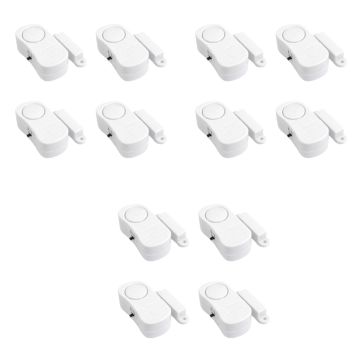Set di 3 confezioni da 4 miniallarmi per porte/finestre