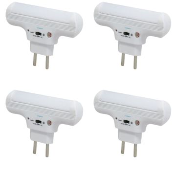 Set di 4 - luce notturna a LED ricaricabile multifunzione