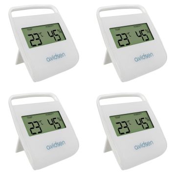 Set di 4 sensore di temperatura e umidità per interni