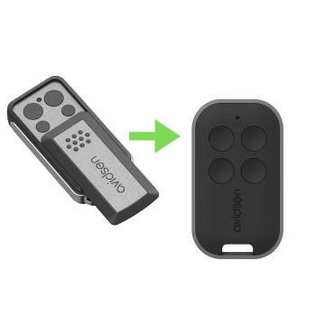 Telecomando a 4 tasti con rolling code per dieci dispositivi - Avidsen - 114253