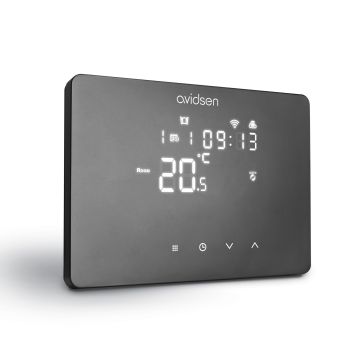 Termostato Wifi cablato nero - HomeTemp - Avidsen - 127073