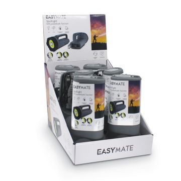 Confezione di 6 torce da esterno da 8 watt con power bank - Easymate - 330303
