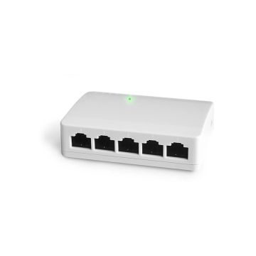 Switch Ethernet a 5 porte per Internet Box - Avidsen - 622110