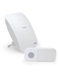 Carillo Plug Flash- Campanello senza fili 100 m. collegabile 16 anelli IP44 - Extel - 061009