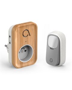 Kinétic Bamboo Plug technology 230 V suoneria cordless senza batteria - Avidsen - 102513