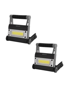Set di 2 Fari LED ricaricabili 750 Lumens con funzione Power Bank - EasyMate
