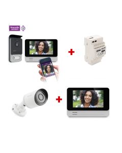 Videocitofono via cavo con 1 telecamera e 2 schermi - Philips Connect 2 Premium Videocitofono via cavo con 1 telecamera e 2 schermi - Philips Connect 2 Premium