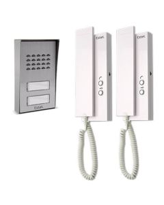 Citofono collettivo per 2 appartamenti - espandibile a 4 - Extel Multipro 3