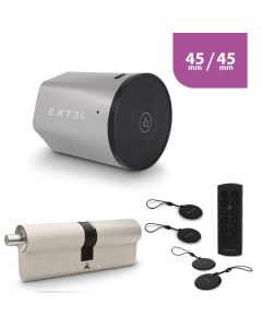 Kit serratura smart Extel Lock + cilindro 45/45 mm + tastiera wireless + 2 badge aggiuntivi
