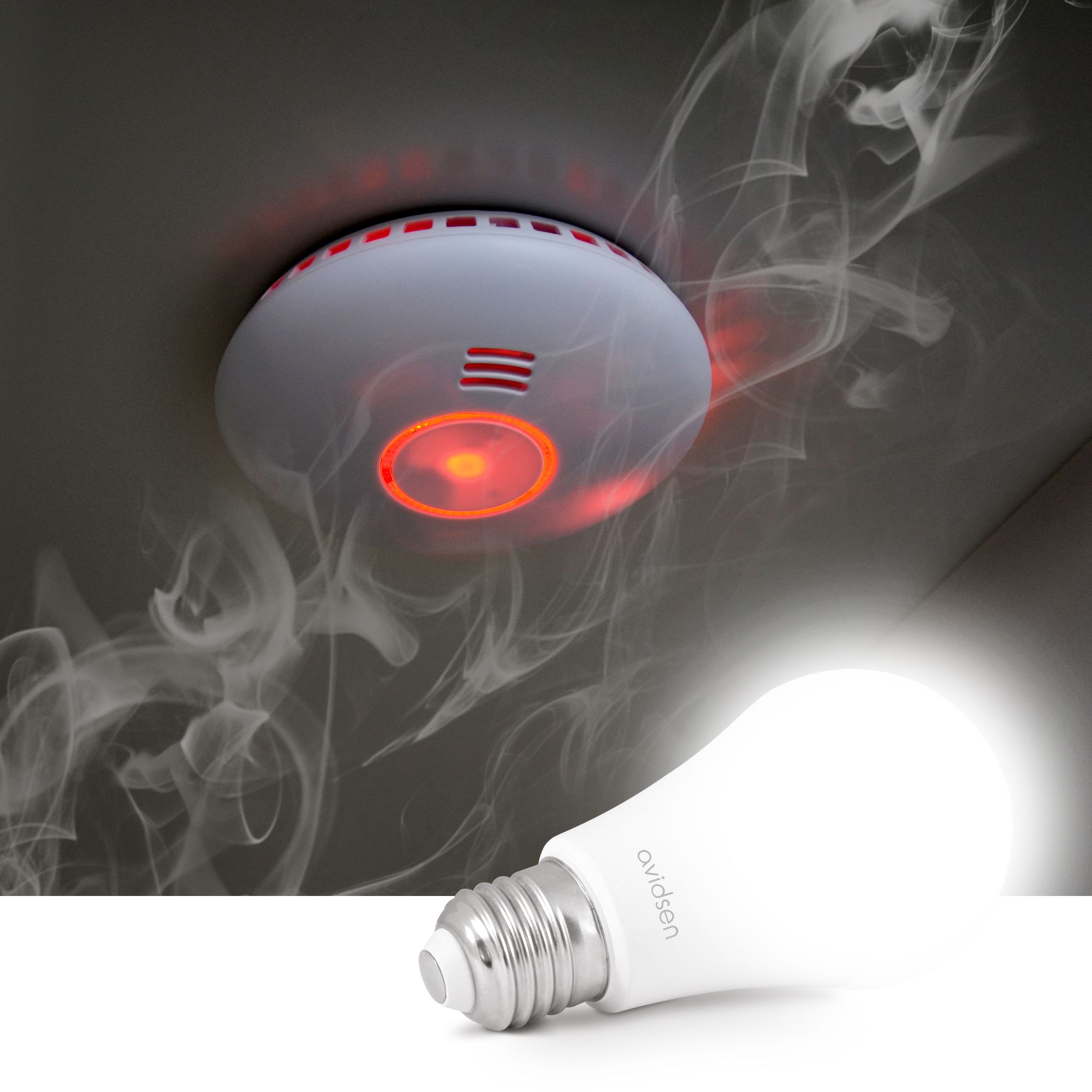 Avidsen Home: HomeSmoke abbinato a lampadine collegate
