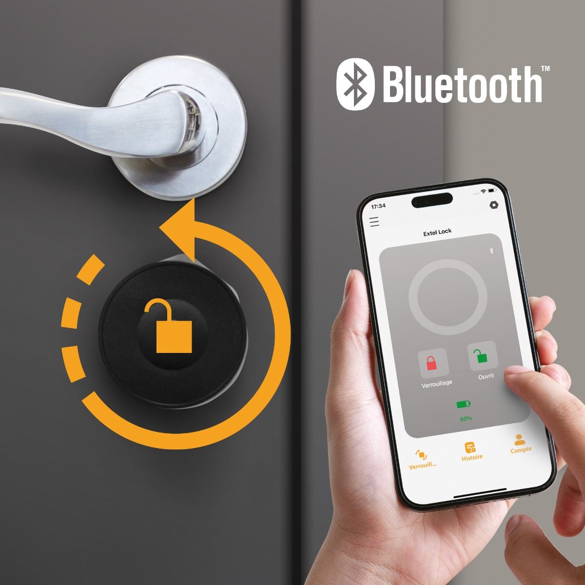 Extel Lock Serratura con connessione Bluetooth