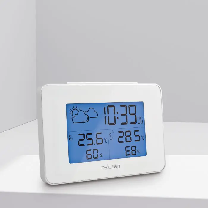 Stazione Meteo Wireless Con Display LCD A Colori – Termometro Interno/esterno Con Previsioni A 12 Ore