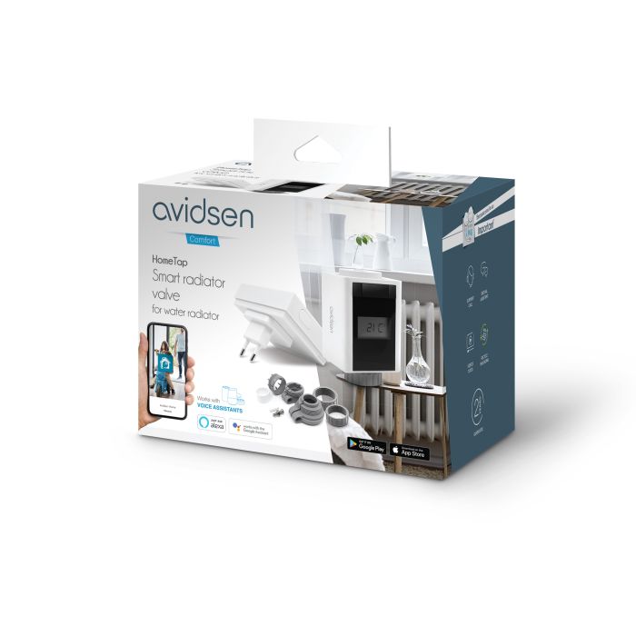 Valvola termostatica con ponte di collegamento HomeTap - Avidsen - 127049